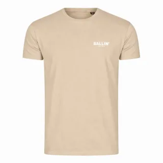 Ballin Est. 2013 T-Shirt SS Rückenprint Cross Shirt Beige