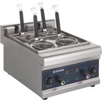 GastroHero Multikocher Elektrischer Nudelkocher 4 Siebe 16,5 L Kapazität Edelstahl, 4000 W