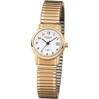 Regent Quarzuhr F-890 - 7610.45.99, Armbanduhr, Damenuhr, Edelstahlarmband, analog, Tag