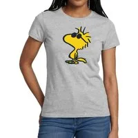 Spreadshirt T-Shirt Peanuts Woodstock Sonnenbrille Cool Frauen T-Shirt (1-tlg)