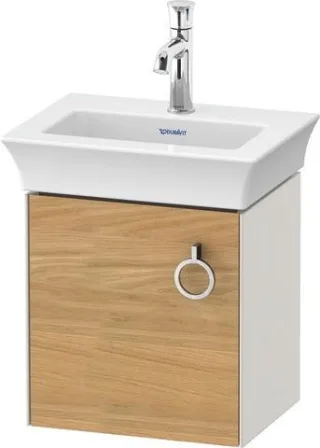 Duravit White Tulip Waschtischunterbau wandhängend Natur Eiche & Nordic Weiß Matt & Seidenmatt 384x2 WT4250LH539