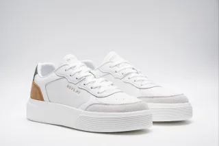 Replay Sneaker Basket-Sneaker, Halbschuh, Schnürschuh mit Kontrast an der Ferse