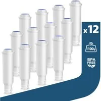 Filswa Wasserfilter 12er set kompatibel mit Krups, Melitta, WMF und Nivona Kaffeeautomaten