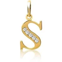 Unique Buchstabenanhänger Goldanhänger Buchstabe S in 333er Gold GP0150