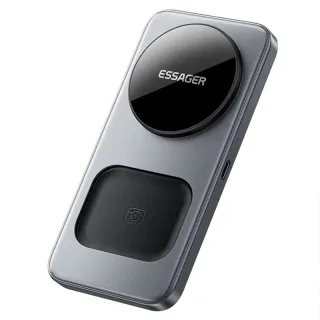 ESSAGER T40 15W 3-in-1 Magnetic Wireless Charger with Phone Bracket Design Fast Wireless Charging Stand for Smart Phones