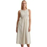 Marc O'Polo Midikleid aus TENCEL™ Lyocell-Leinen-Mix