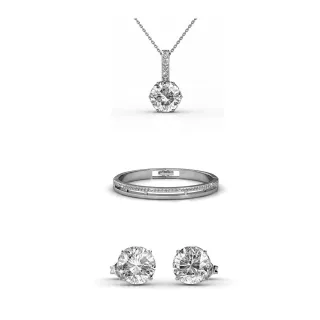 Kristine Sets - Silber und Kristall