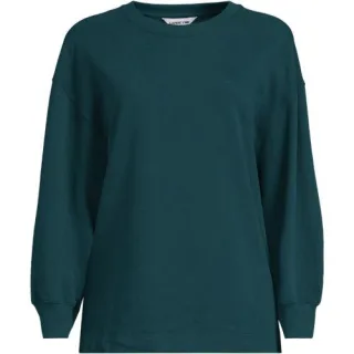 Leichtes Sweatshirt, Damen, size: regular, Grün, Baumwolle, by Lands' End