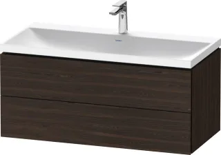 Duravit L-Cube c-shaped Set wandhängend Nussbaum gebürstet Matt 1000x480x480 mm - LC6952O69690000 LC6952O69690000