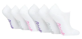 Damen 6er-Pack Bambus No-Show-Socken | Unsichtbare Socken mit Fersenhalt