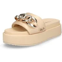 Buffalo Buffalo Damen Pantolette Noa Slide Chain 2.0 gold Pantolette
