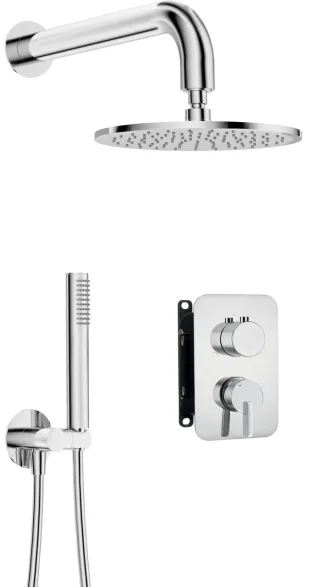 Neuesbad Serie 600 Unterputz Dusch-Set und Kopfbrause, Oberfläche: chrom NB1BXYY0QSM1