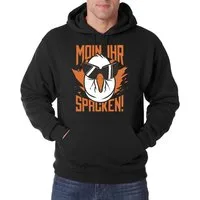 Youth Designz Kapuzenpullover Herren MOIN IHR SPACKEN Herren Hoodie Pullover mit lustigem Spruch Logo Aufdruck