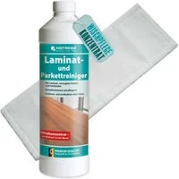 HOTREGA® Laminat und Parkett Pflege Reiniger 1L Konzentrat inkl Microfasermopp Laminatreiniger