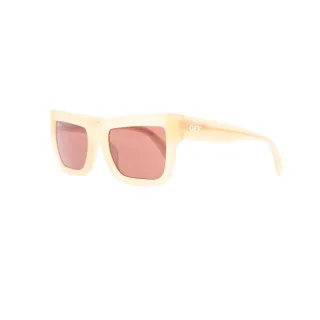 Off-White - "Firenze" Quadratischer Rahmen-Sonnenbrille für Herren/Damen Unisex (Sandbraun)