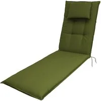 doppler® Liegenauflage 7836 195 x 60 x 8 cm Auflage für Liege Kissen Polster Einlage grün, (1 St., 1 Auflage), UV-beständig für Gartneliegen