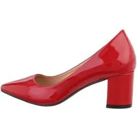 Ital-Design Damen Schlupfschuhe Elegant Pumps (72625849) Blockabsatz Klassische Pumps in Rot