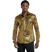 Opposuits Kostüm Golden Geo Star Hemd, Damit bist Du der Star auf jeder Tanzfläche!