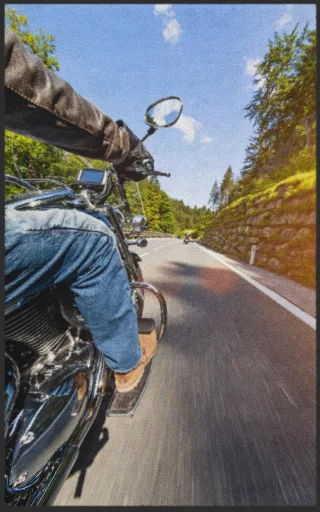 Fussmatte Motorrad 7241 | Größe: 60 cm x 90 cm