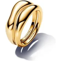 Pandora Fingerring Pandora Organisch Geformte Stacking-Ringe 163264C00 Damenring