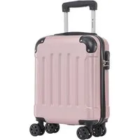 YONSLY Hartschalen-Trolley Hartschalen-Reisekoffer Trolley für Kurztrip und Urlaubsreisen, 4 Rollen, mit Zahlenschloss, ABS-Schale und weichem Gummigriff für Tragekomfort