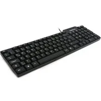 Platinet Omega OK-05 Tastatur QWERTZ DE USB Schwarz kompakte PC-Tastatur ergonomische Tastatur (Klassische kabelgebundene Tastatur mit leisem Tastenanschlag)