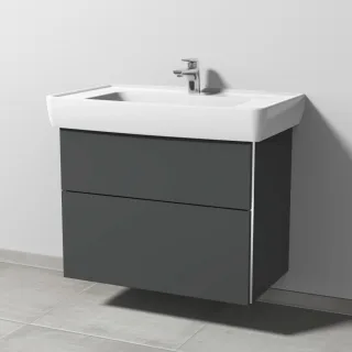 Sanipa 3way Waschtischunterbau zu Laufen Pro A Waschtisch mit 2 Auszügen, Anthrazit-Matt BR75822