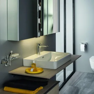LAUFEN Aufsatzwaschtisch LAUFEN Pro S 650x465, weiß,Unterseite geschliffen, 81696.4, 8169640001091 H8169640001091