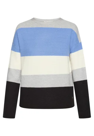 Betty & Co - Strickpullover Light Blue/Grey - Gr. - 38