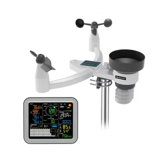 0345-026T 5-In-1 Weather Station Monitoring Wind Speed Wind Direction Rainfall Temperature Humidity Wireless Multi-funct
