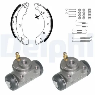 Delphi Bremsbacken vormontiert hinten Renault Laguna 1 KP874