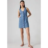 Levi's® Jeanskleid VIANNA VEST DRESS mit V-Ausschnitt, Slim Fit, ärmellos