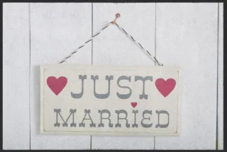 Fussmatte Hochzeit 4225 | Größe: 60 cm x 45 cm