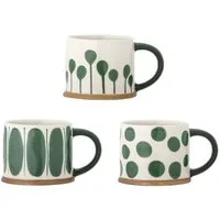 Bloomingville Becher Linora Becher 3er Set grün