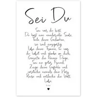Posterlounge Wandbild Sei Du - ein Gedicht, Ohkimiko, erhältlich als Poster, Leinwandbild, Wandsticker oder Acrylglasbild
