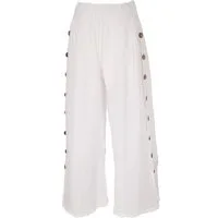 Guru-Shop Relaxhose Bequeme Palazzohose, Sommerhose, Musselinhose -.. alternative Bekleidung