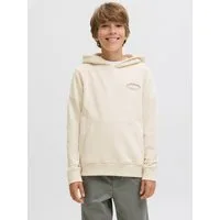 Jack & Jones Junior Kapuzensweatshirt JJEBRANDES BACKP RELAXED SWEAT H SN JNR Baumwollmischung, relaxed fit