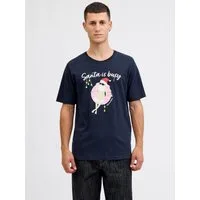 Jack & Jones Rundhalsshirt JJCHRISTMAS TEE SS CREW NECK XMAS mit weihnachtlichem Druck