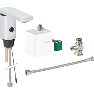 Geberit HyTronic186 Waschtisch-Armatur Infrarot/Generator berührungslos mit Untertischmischer 116366211