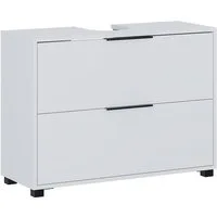 Vicco Waschbeckenunterschrank Alina, Weiß, 80 x 60 cm mit 2 Schubladen (1-St)