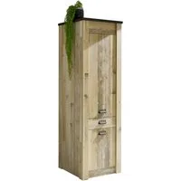 Home affaire Vorratsschrank Sherwood mit Apothekergriffen aus Metall, Tiefe 64 cm