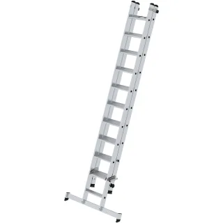 Munk Stufen-Schiebeleiter 2-teilig mit nivello®-Traverse - 040666