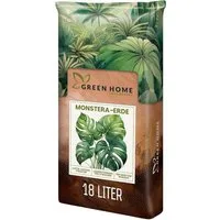 GREEN HOME LOVE NATURE Spezialerde Monstera Erde – Substrat für Monstera, Aroiden & Zimmerpflanzen 18 L, 36 L, 72 L, Langzeitdünger, Perlit, Kokosfasern, pH 5,8, gute Drainage