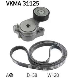 SKF Keilrippenriemensatz Audi Seat Skoda VW VKMA31125 1,4