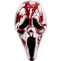 Fun World Verkleidungsmaske Blutende Scream Maske - Karneval Faschingskostüm