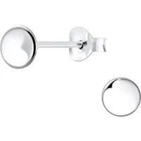 ALEXANDER YORK Paar Ohrstecker GEO PLÄTTCHEN 5 mm, 2-tlg., 925 Sterling Silber