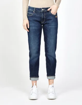 GANG Damen Jeans 94NADIA CROPPED - boyfriend fit sea tide worn wash