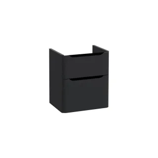VitrA New Integra Round Waschtischunterschrank mit 2 Vollauszügen 57 x 45 x 65 cm Matt,70007 70007