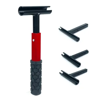 4-in-1 Multifunction Hinge Gap Adjustment Tool High Quality Steel Non-Slip Grip Includes 9mm 13mm 15mm 18mm Ideal for Do