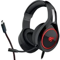 Schwaiger Gaming USB Over-Ear Headset GH50 Stereo Schwarz Gaming-Headset (Mikrofon, PC Gamer Kophörer LED Licht Stereo Mikrofon Mikro Kopfbügel 2,2m Kabel)